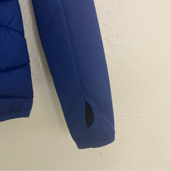 Everlast Jacket Blue Quilted Puffer Reflective Thumb Hole Zip Pockets Full Zip - Picture 3 of 16